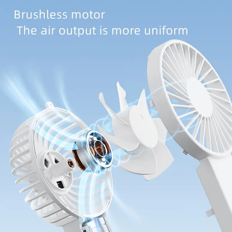 Mini USB Rechargeable Handheld Desktop Neck Fan Summerfix