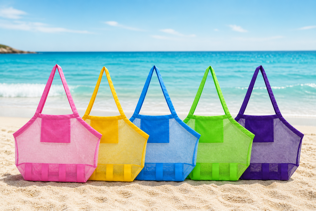 Sac de Plage Portable en Maille d'Été pour Jouets d'Enfants Summerfix