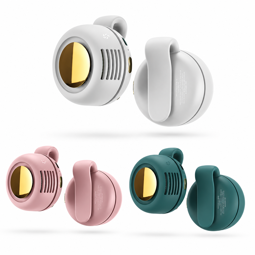 Mini Ventilateur Portatif USB à Accrocher au Cou pour Filles Summerfix
