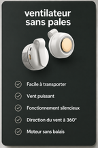 Mini Ventilateur Portatif USB à Accrocher au Cou pour Filles Summerfix