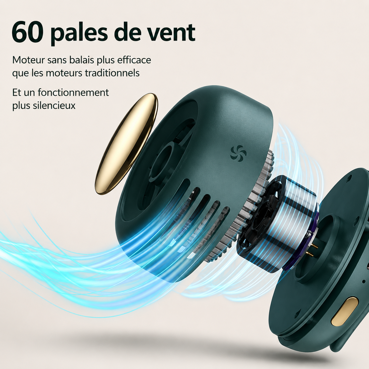 Mini Ventilateur Portatif USB à Accrocher au Cou pour Filles Summerfix