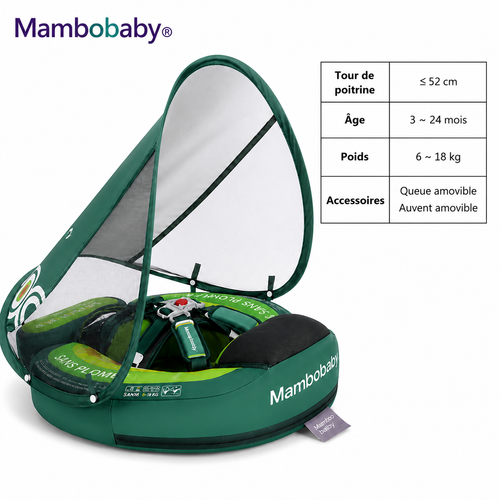 BabyFloat™ — Bouée Bébé avec Pare-Soleil Intégré Summerfix