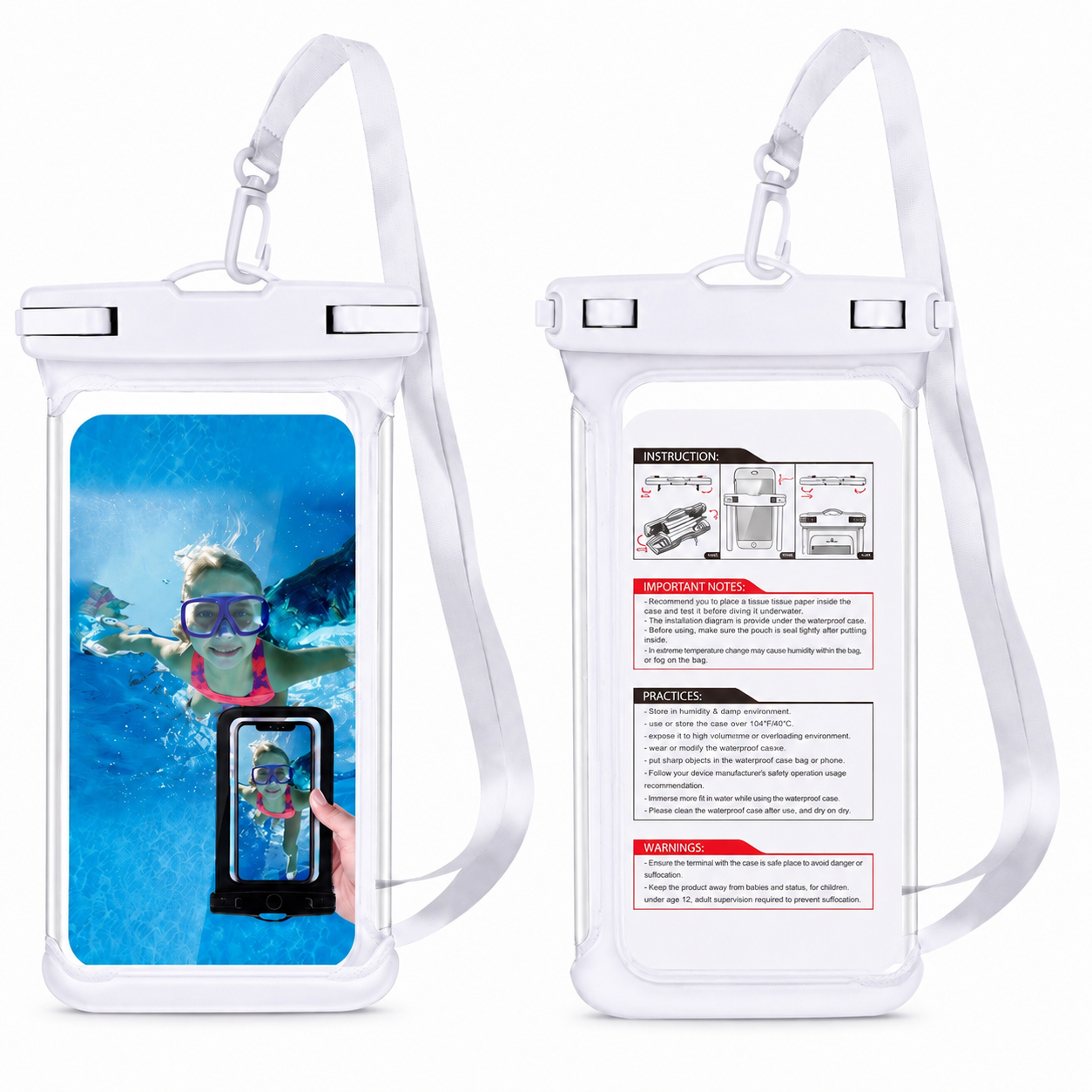 AquaGuard™ — Pochette Étanche Téléphone Plongée & Rafting Summerfix