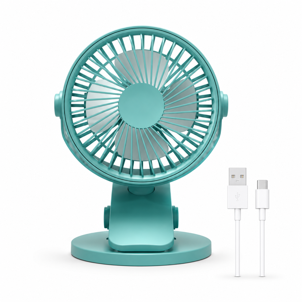 DeskBreeze™ Clip — Ventilateur de Table & Bureau USB Rechargeable Summerfix