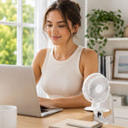 DeskBreeze™ Clip — USB Rechargeable Desk & Table Fan Summerfix