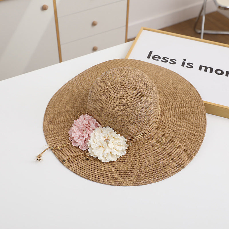 Chapeau de soleil pour femmes avec protection UV, couleur unie Summerfix