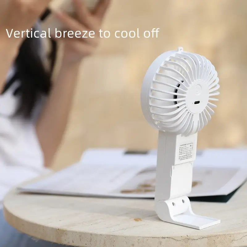 Mini USB Rechargeable Handheld Desktop Neck Fan Summerfix